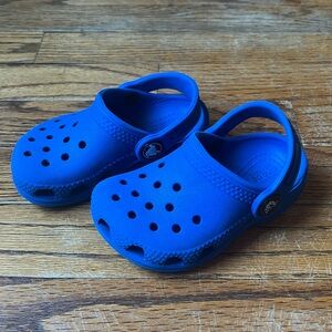 Cobalt blue toddler CROCS